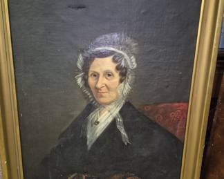 Vintage oil portrait