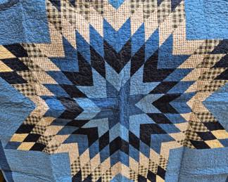 Nice selection of quilts. "Missouri Star" quilt