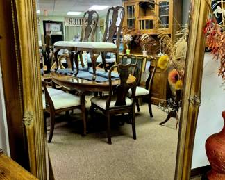 Wonderful mirror!! 3' x 6' gold leaf wall mirror