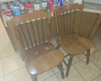 3 matching kitchen chairs
