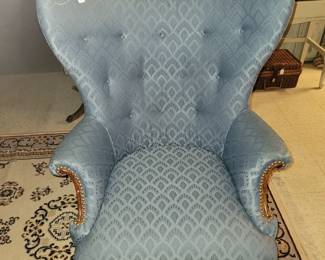 2 matching wingback chairs