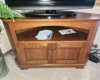 Oak Corner media cabinet