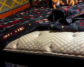 Beauty rest queen pressure smart and headboard