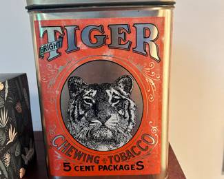 Tiger Chewing Tobacco Tin