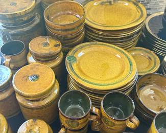 Italian Dishware Set Numbered