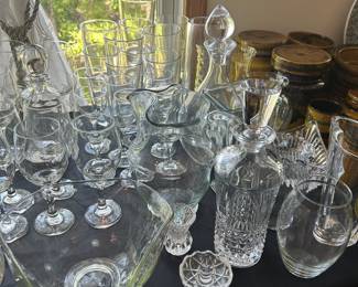 Tons and Tons of Barware - Rocks, Wine, Decanters, Drinking Glasses