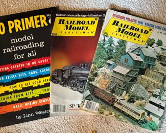 Vintage train magazines