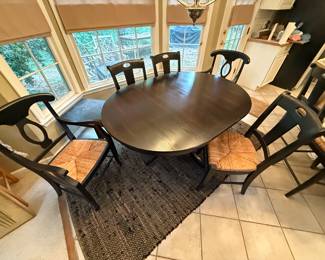 Beautiful kitchen table and six chairs!!