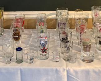 Steins & Brewery glassware