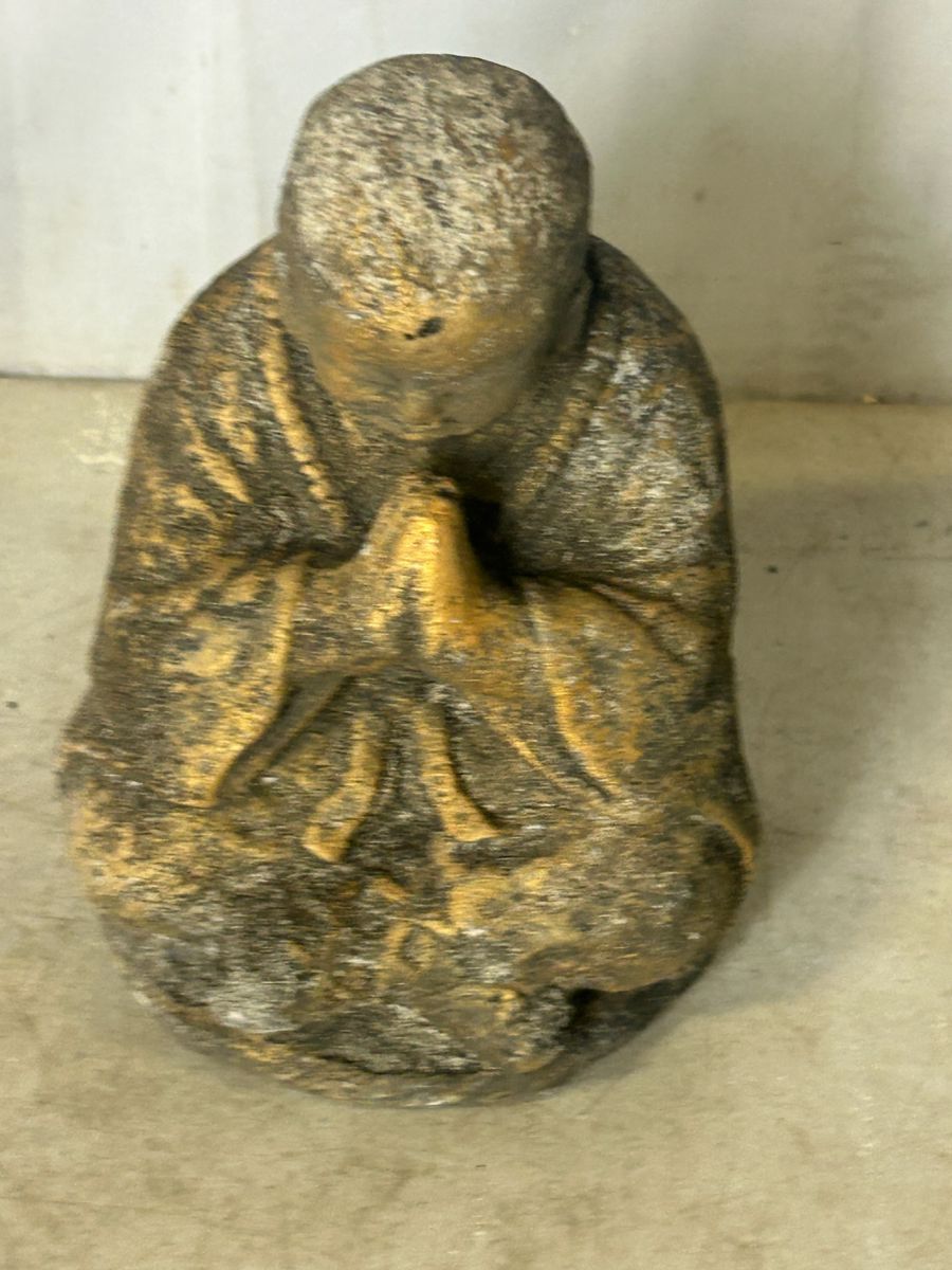 Stone garden sculpture