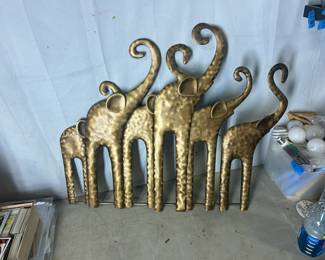 Brass elephant decor