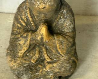 Stone garden sculpture