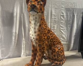 Live ceramic cheetah
