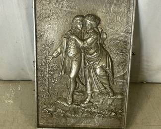 Victorian metal pressed art