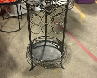 Tall decorative wine rack