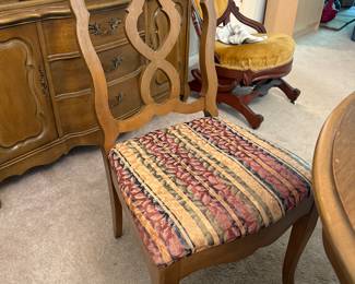 #18 Dining table with 5 chairs 58x42x29 $50.00