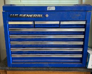 #36 US General Tool Box w/ key $125.00