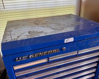 #36 US General Tool Box w/ key $125.00