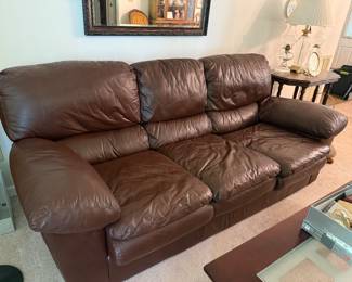 #13 Leather sofa 90"L $80.00
