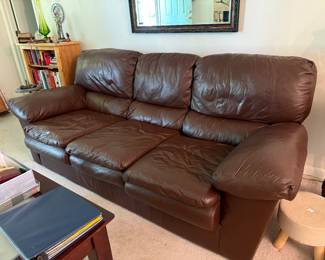 #13 Leather sofa 90"L $80.00