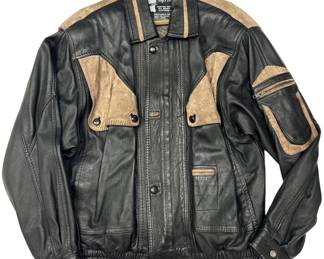 Pops Leather Jacket in Black