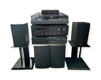 Esoteric Sound Turntable, Yamaha Stereo Receiver, CD Player, Boston Speakers