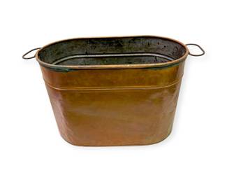 Antique Copper Boiler Wash Tub