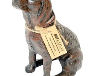 Cast Iron Dog Door Stopper