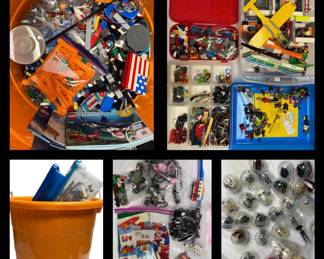 Giant Bucket Of Loose Legos Incomplete Kits
