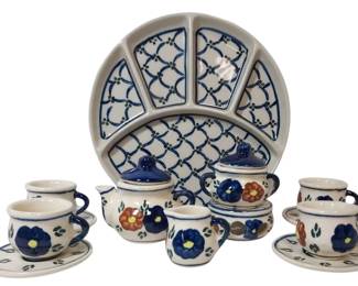 Ceramic Miniature Tea Set