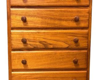 Wooden 5 Drawer Dresser