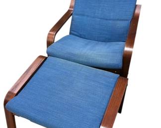 IKEA Poang Armchair And Ottoman