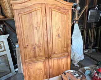 pine armoire...