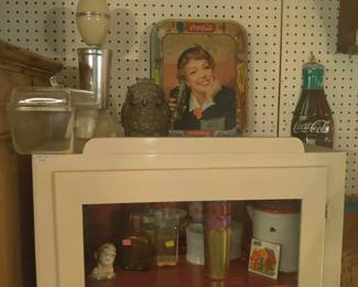 Vintage milkshake mixer and Coca-Cola trays