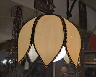 Antique swag lamp