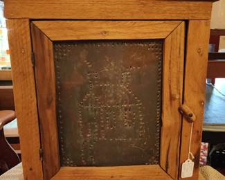 Primitive tabletop pie safe