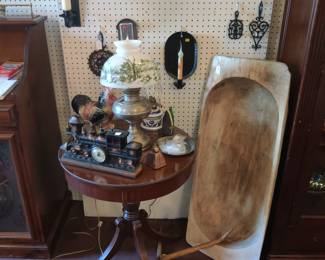 Primitive dough bowl 
Primitive Knitty knotty