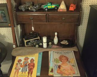 Vintage books and cars