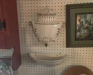 Antique wall fountain