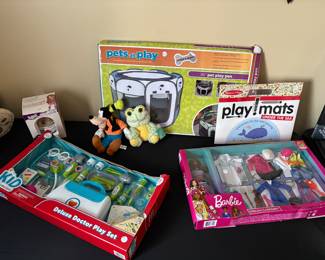 New in box toys including Barbie