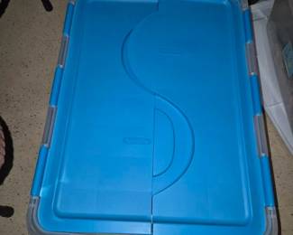 So many totes for sale, small, medium, large, clear, red, green, gray....over 30 to choose from. All with lids!