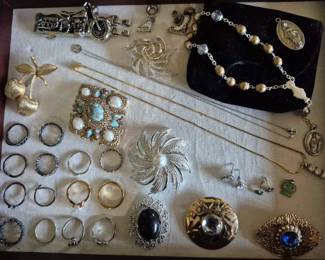 Some of the rings are sterling.