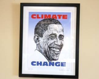Robbie Signed '08 Climate Change Obama Print AP