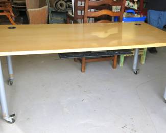 Natural Wood Top Office Desk/Workstation