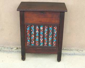 Antique Oak Storage/Sewing Table
