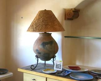 Pueblo Pot and Paper Table Lamp