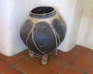 Tarahumara Pot on Wooden Stand