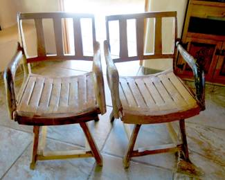 Teak Farmhouse Rustic Dining Chair Set of 2