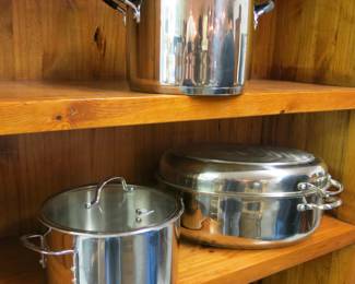 Chef's Stainless Steel Pan Lot of 3