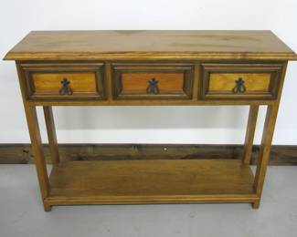 Three Drawer Mexican Hall or Sofa Table